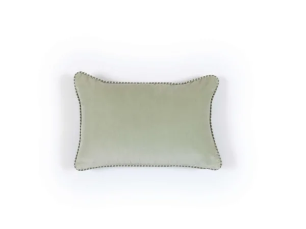 Élitis puuvillasametti tyyny Olympe Sauge 30 x 45 cm
